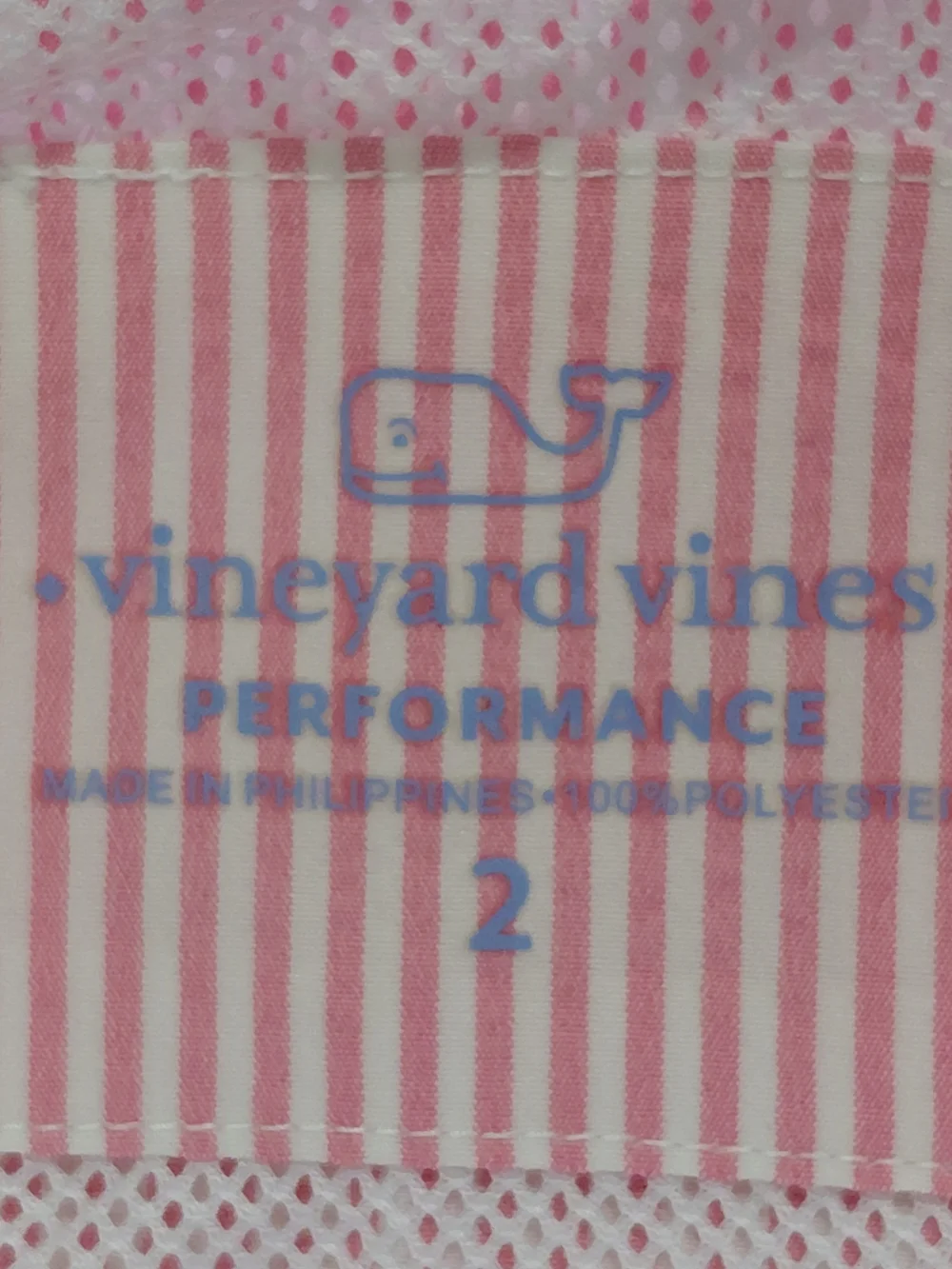 Vineyard Vines Dress Performance Seersucker Vented Pink White Striped Size 2 - Picture 7 of 11